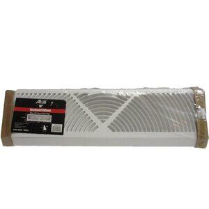 Altus 18" Baseboard Diffuser White Paintable Duct Air Heat Home 4.5" x 18"